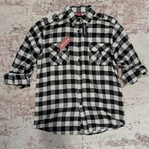 Montage Black and White Checkered Men's Shirt - S